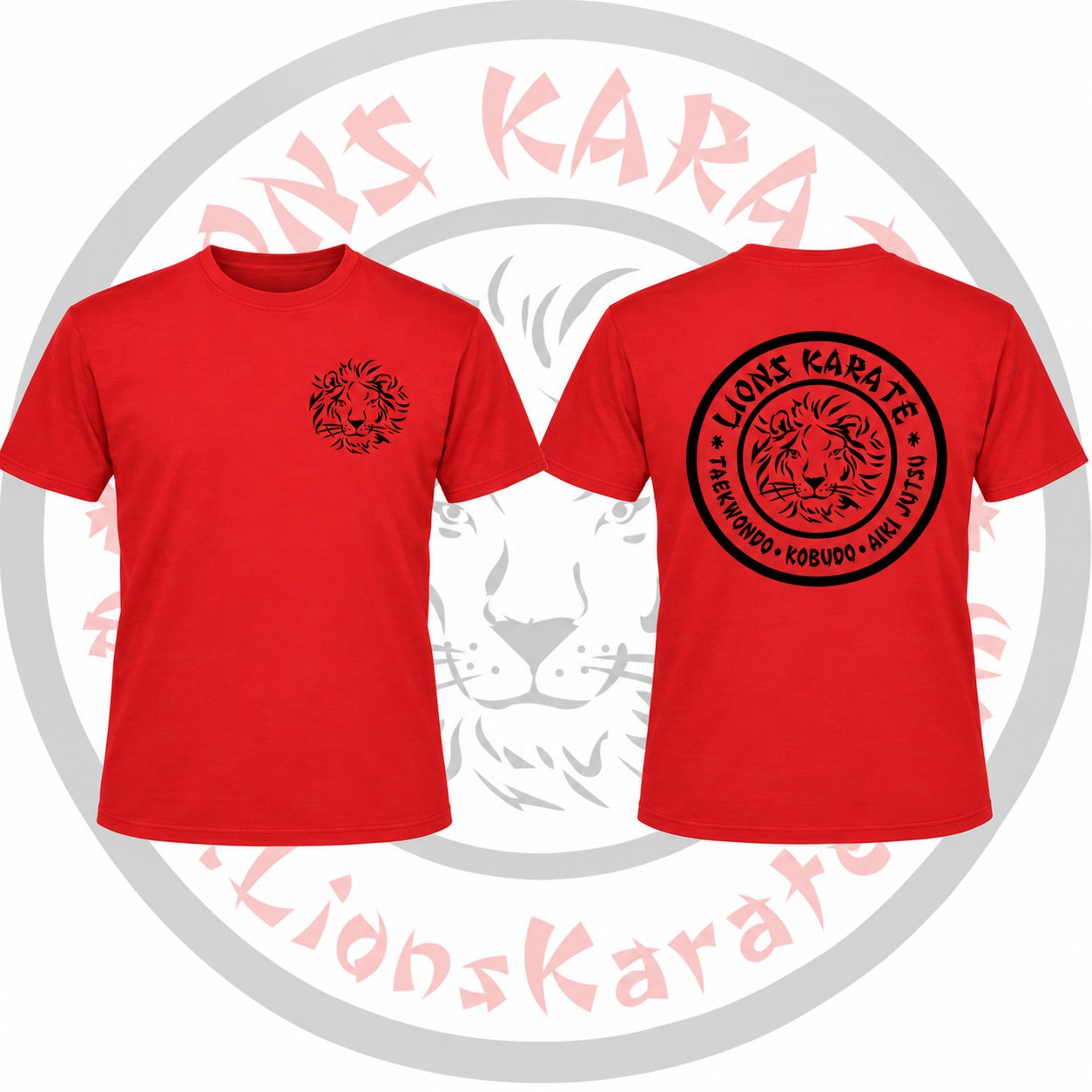 Lions Karate Classic Tee – Red